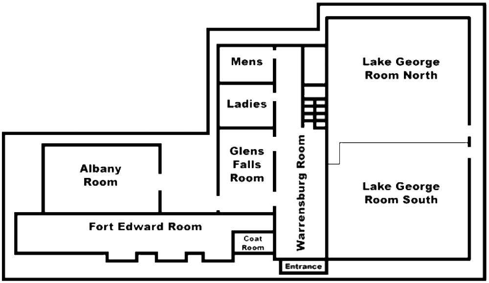 Floor Plan Map of Event Rooms