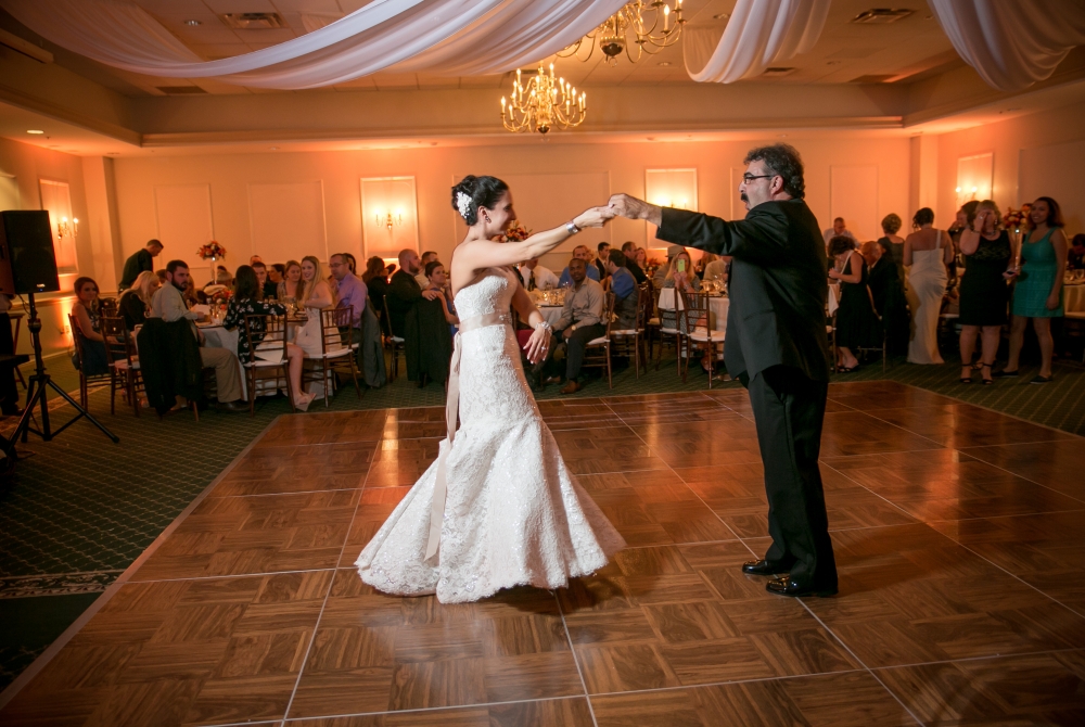 Bride and father on the dance floor